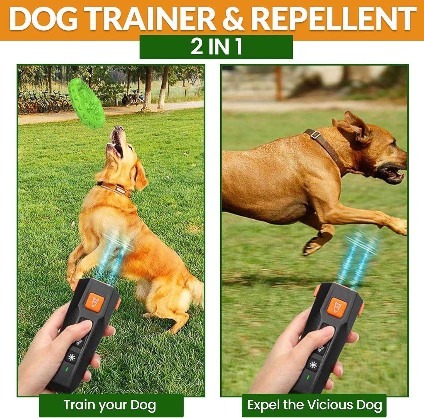 PNG Dog Bark Deterrent Device | anti Barking Device for Dogs | Dog Training & Behavior Aids | Ultrasonic Bark Stopper with LED Flashlight | Dog Whistle to Stop Barking Neighbors Dog