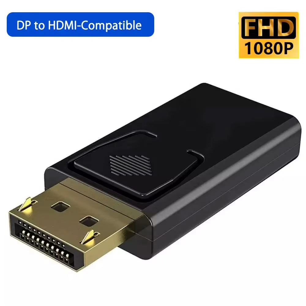 4K DP Displayport to Hdmi-Compatible Adapter Converter Display Port DP to Hdmi-Compatible HDTV Adapter Video Audio PC Laptop