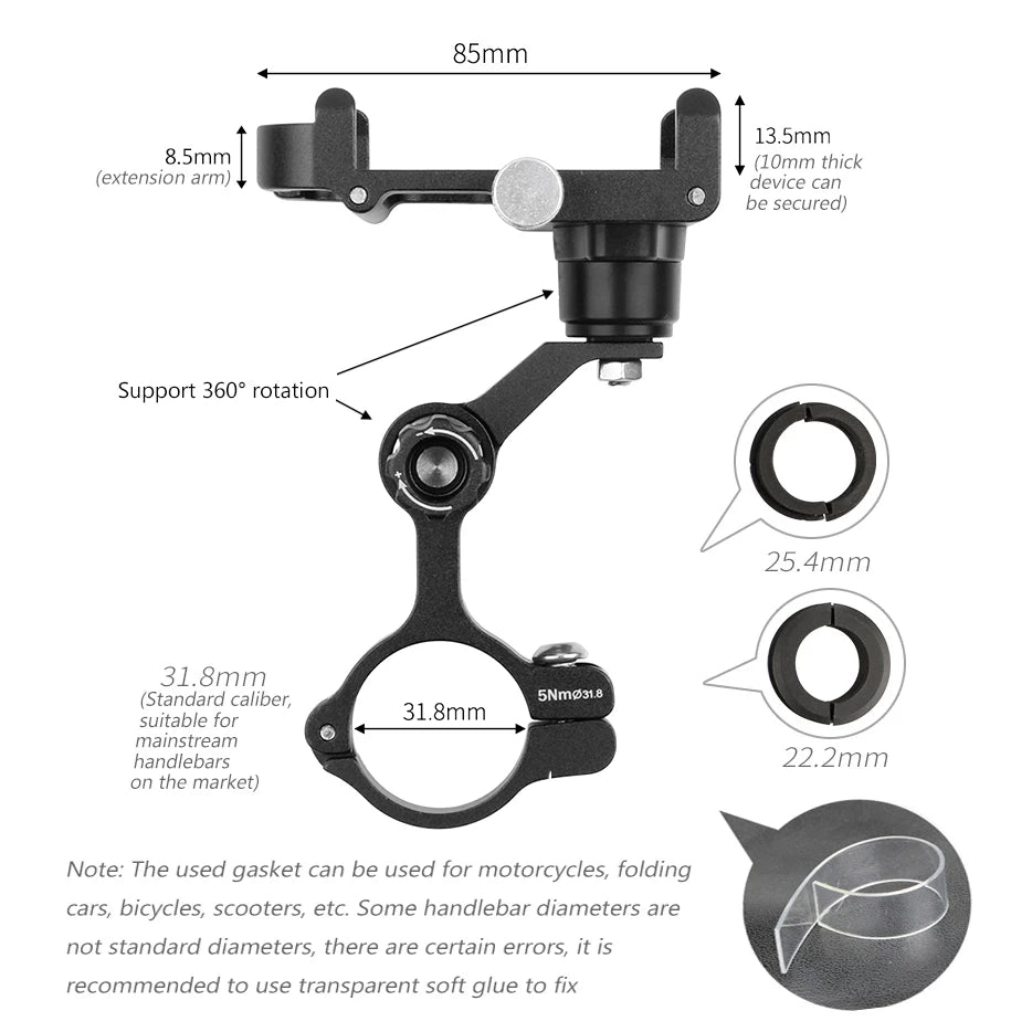 GUB Aluminum Alloy Bike Phone Mount Bicycle Phone Holder Motorcycle Phone Holder Cycling Phone Bracket Bike Accessories