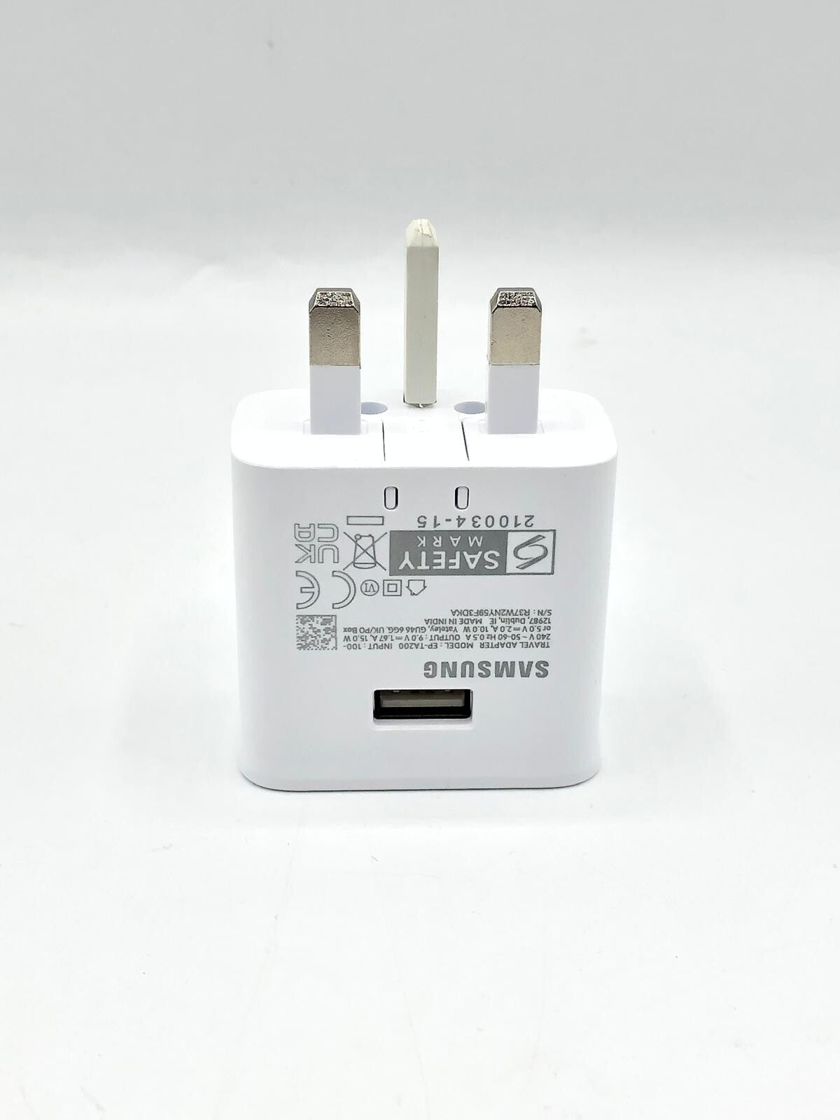 Official Genuine Samsung EP-TA200 UK Main Fast Charger Plug Adapter USB C Cable