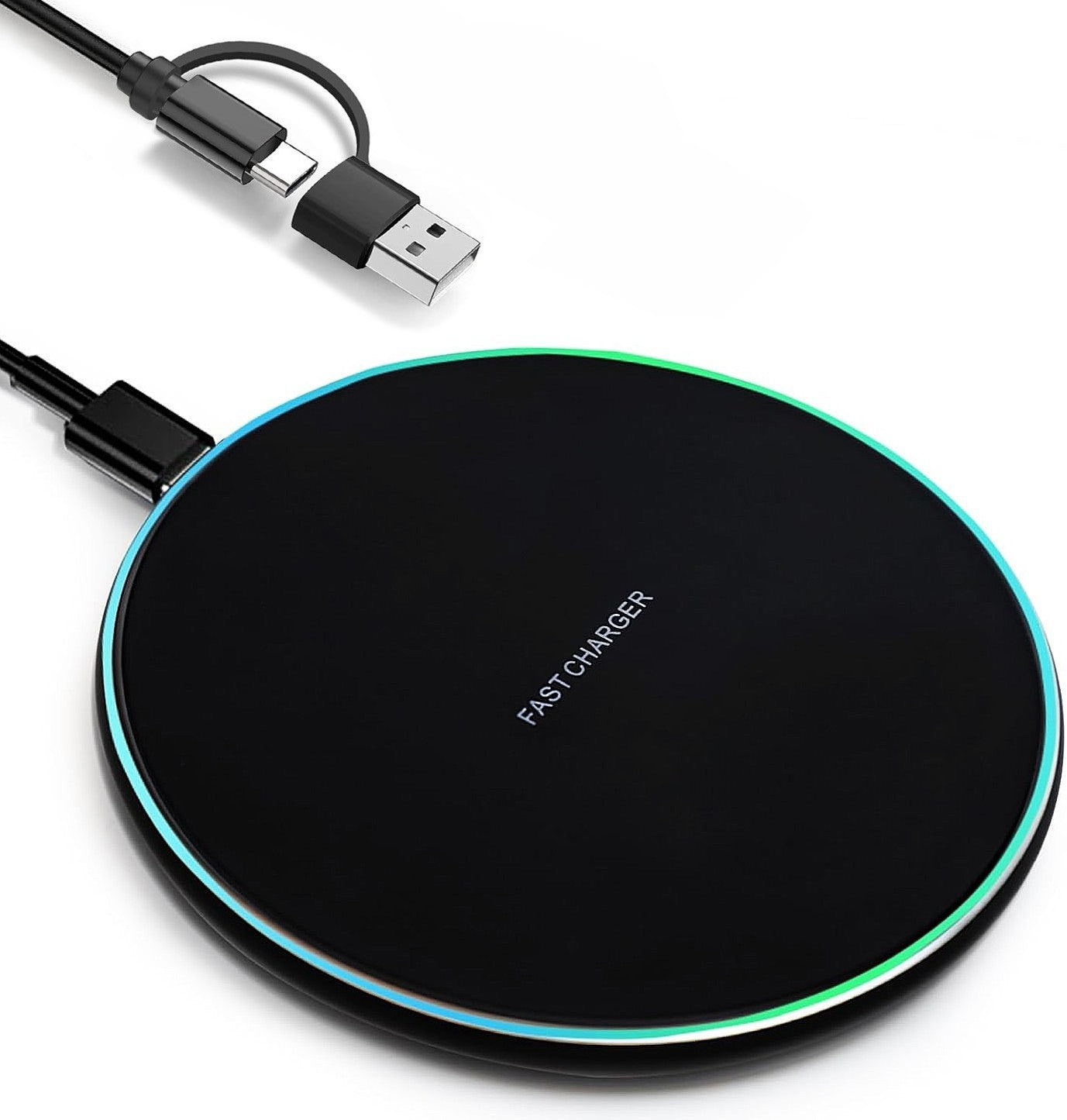 Fast Wireless Charger Charging Pad for Apple Iphone 16 & Samsung , Google Pixel