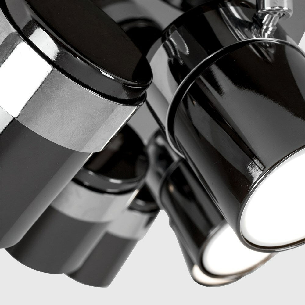 Adjustable 6 Way Ceiling Spotlight Kitchen Lounge Spot Light Lamp LED GU10 Bulbs