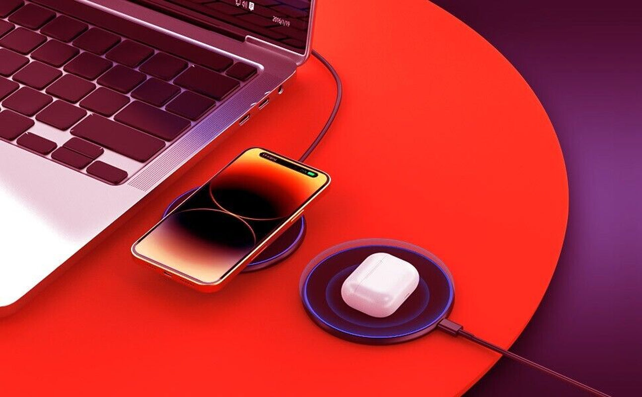 Fast Wireless Charger Charging Pad for Apple Iphone 16 & Samsung , Google Pixel