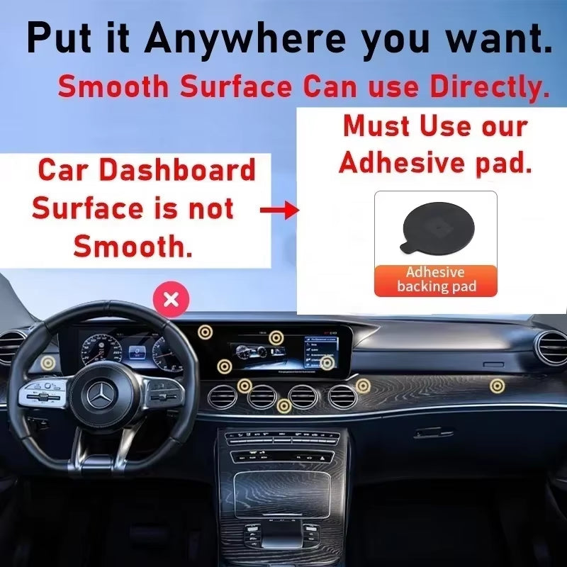 Car Mosuction Cup Magnetic Phone Holder Stand Adjustable Foldable Storage Vacuum Suction Phone Holder Universal for Phone