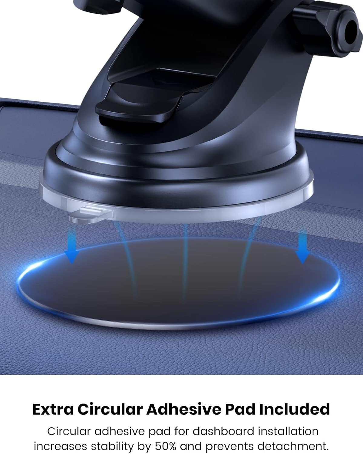 TOPK Car Phone Holder, Phone Holder for Cars Dashboard/Wind