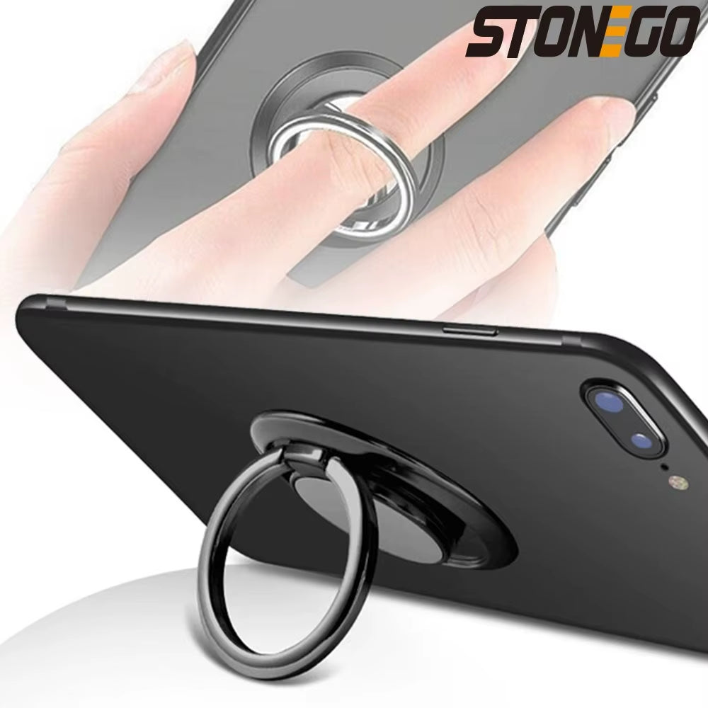 1Pc/2Pcs Universal Metal Mobile Phone Ring Holder Magnetic Car Bracket Socket Phone Ring Car Bracket Phone Accessories