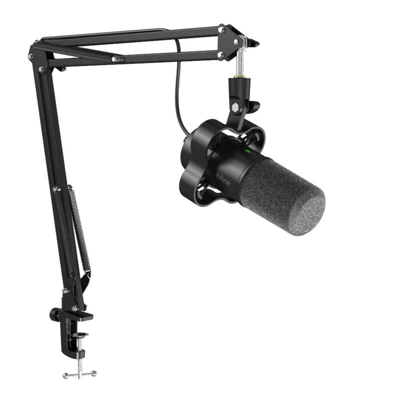 FIFINE K688CT USB/XLR Dynamic Podcast Microphone – Pro Mic Kit with Adjustable Boom Arm, Mute & Monitor for Streaming, Gaming, Vocal & Music Recording Audio, for PC Smartphone Mixer