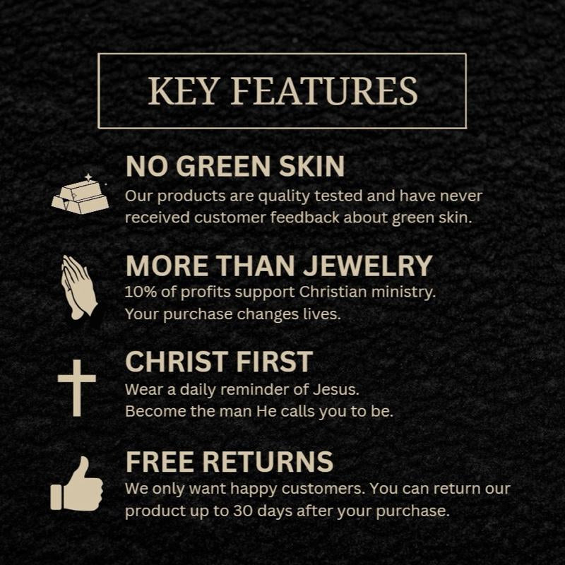 Michael the Archangel Psalm 27:1 Engraved Shield Necklace with Men’S Stainless Steel Chain